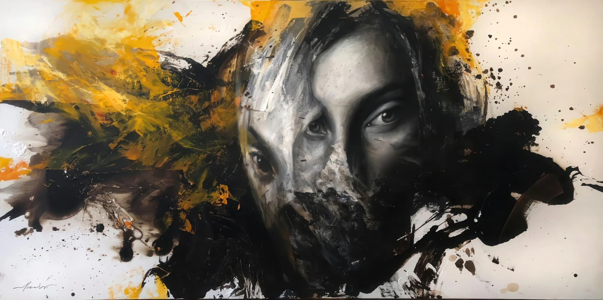 Figment — Oil on canvas · 100 × 200 cm · 2018