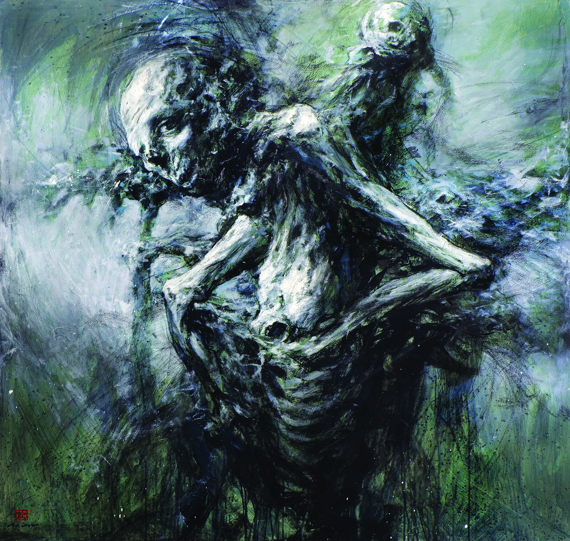 Desert Dweller — Acrylic on canvas · 130 × 130 cm · 2022