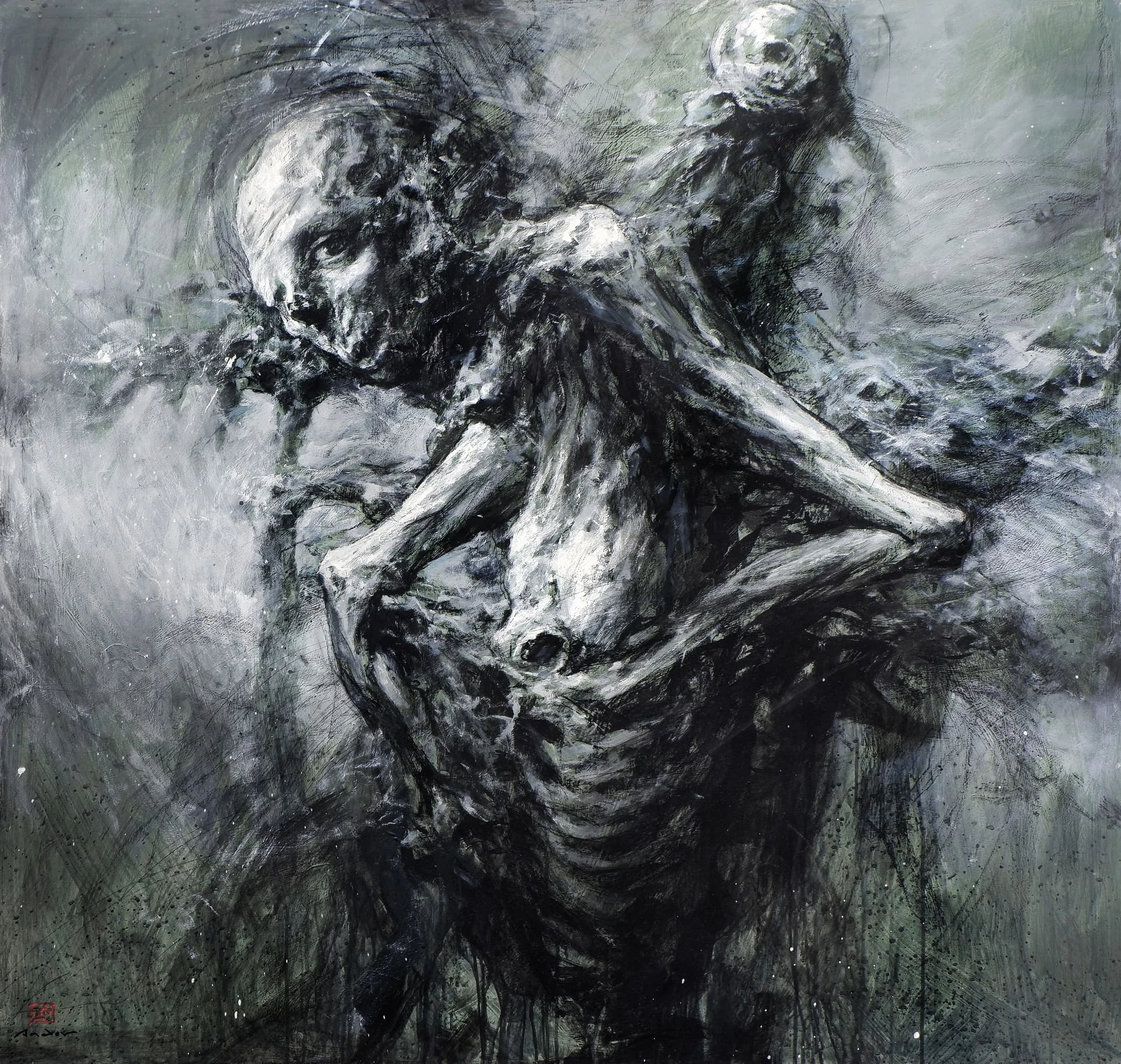 Desert Dweller — Acrylic on canvas · 130 × 130 cm · 2022